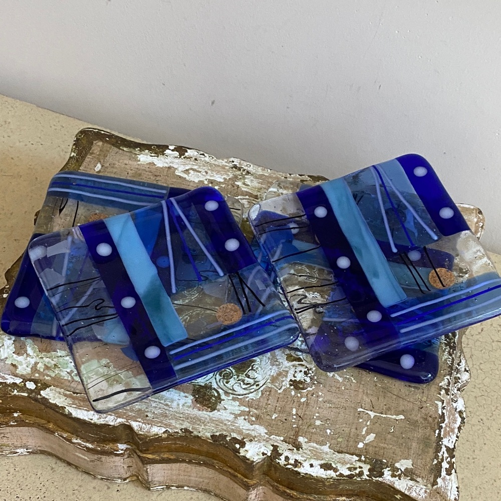 ART GLASS Coasters - Picture 2 of 6